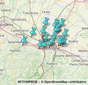 Mappa SP 568 Persicetana KM 30+500, 40132 Bologna BO, Italia (9.5935)