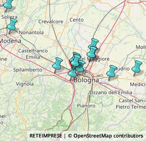 Mappa SP 568 Persicetana KM 30+500, 40132 Bologna BO, Italia (11.97462)