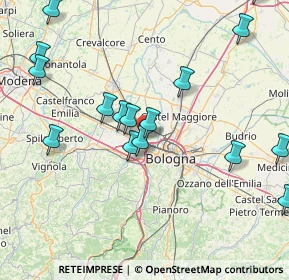 Mappa SP 568 Persicetana KM 30+500, 40132 Bologna BO, Italia (18.80875)