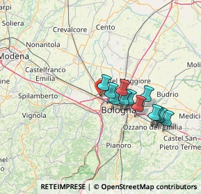 Mappa SP 568 Persicetana KM 30+500, 40132 Bologna BO, Italia (11.51417)