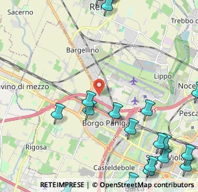 Mappa SP 568 Persicetana KM 30+500, 40132 Bologna BO, Italia (3.149)