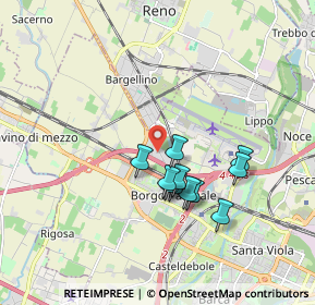 Mappa SP 568 Persicetana KM 30+500, 40132 Bologna BO, Italia (1.47818)