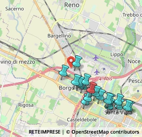 Mappa SP 568 Persicetana KM 30+500, 40132 Bologna BO, Italia (2.36789)