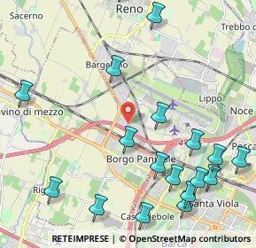 Mappa SP 568 Persicetana KM 30+500, 40132 Bologna BO, Italia (2.8575)