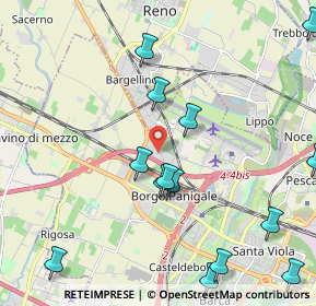 Mappa SP 568 Persicetana KM 30+500, 40132 Bologna BO, Italia (2.61643)