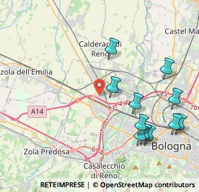 Mappa SP 568 Persicetana KM 30+500, 40132 Bologna BO, Italia (4.64091)
