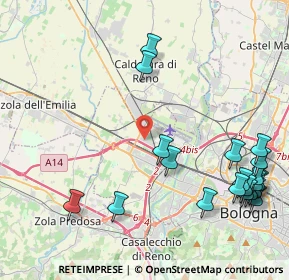 Mappa SP 568 Persicetana KM 30+500, 40132 Bologna BO, Italia (5.501)