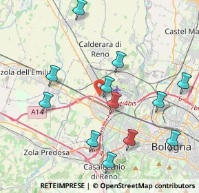 Mappa SP 568 Persicetana KM 30+500, 40132 Bologna BO, Italia (4.40417)