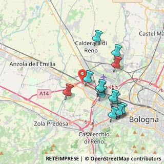 Mappa Via di Mezzo, 40132 Bologna BO, Italia (3.72357)