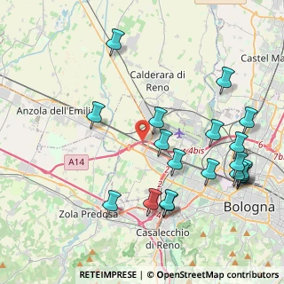 Mappa Via di Mezzo, 40132 Bologna BO, Italia (4.83211)