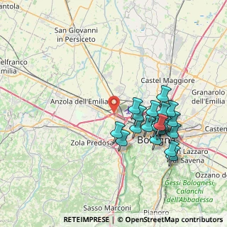 Mappa Via di Mezzo, 40132 Bologna BO, Italia (7.2695)
