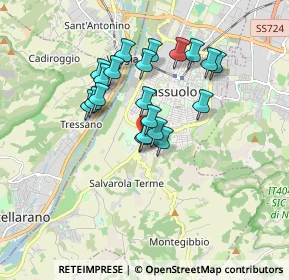 Mappa Via Montanara Sassuolo, 41049 Sassuolo MO, Italia (1.4345)