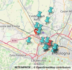 Mappa Via Armando Sarti, 40132 Bologna BO, Italia (3.67421)