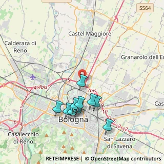 Mappa Via Lugo, 40128 Bologna BO, Italia (3.73727)