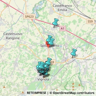 Mappa Via Piemonte, 41057 Spilamberto MO, Italia (4.305)