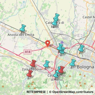 Mappa Via degli Alberelli, 40132 Bologna BO, Italia (4.92462)