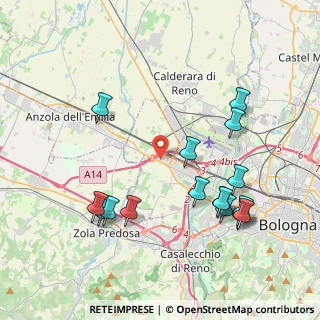 Mappa Via Alberelli, 40132 Bologna BO, Italia (4.45375)