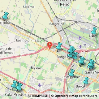 Mappa Via degli Alberelli, 40132 Bologna BO, Italia (3.43389)