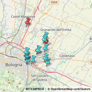 Mappa Via Leonida Bertolazzi, 40127 Bologna BO, Italia (3.34538)