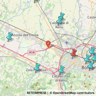 Mappa A14 - Autostrada Adriatica, 40132 Bologna BO, Italia (6.66455)