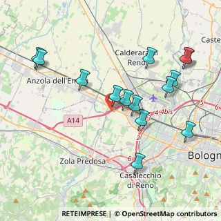 Mappa A14 - Autostrada Adriatica, 40132 Bologna BO, Italia (4.32857)