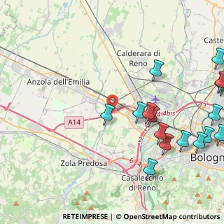 Mappa A14 - Autostrada Adriatica, 40132 Bologna BO, Italia (5.91235)