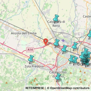 Mappa A14 - Autostrada Adriatica, 40132 Bologna BO, Italia (6.872)