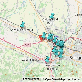 Mappa A14 - Autostrada Adriatica, 40132 Bologna BO, Italia (3.73357)
