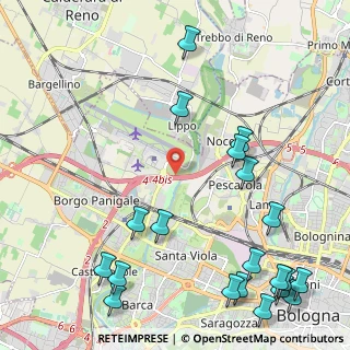 Mappa Tangenziale Nord Bologna, 40132 Bologna BO, Italia (3.0855)