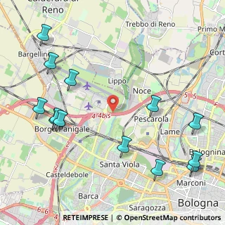 Mappa Tangenziale Nord Bologna, 40132 Bologna BO, Italia (2.77538)