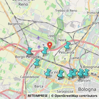 Mappa Tangenziale Nord Bologna, 40132 Bologna BO, Italia (2.71)