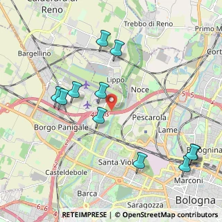 Mappa Tangenziale Nord Bologna, 40132 Bologna BO, Italia (2.33273)