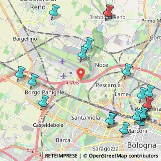 Mappa Tangenziale Nord Bologna, 40132 Bologna BO, Italia (3.2615)