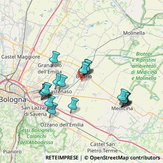 Mappa Via Biscie Martella, 40054 Budrio BO, Italia (7.422)