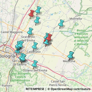 Mappa Via Biscie Martella, 40054 Budrio BO, Italia (8.373)