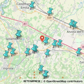 Mappa Via Vanotto, 40053 Valsamoggia BO, Italia (5.4985)