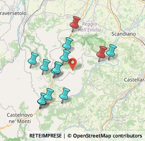 Mappa SP 63, 42030 Vezzano sul Crostolo RE, Italia (7.09462)