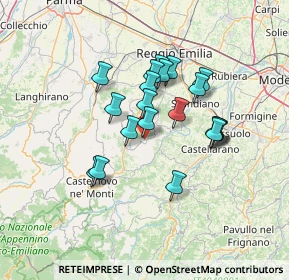 Mappa SP 63, 42030 Vezzano sul Crostolo RE, Italia (11.2215)