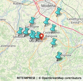 Mappa Via Giuseppe Verdi, 41053 Maranello MO, Italia (6.11143)