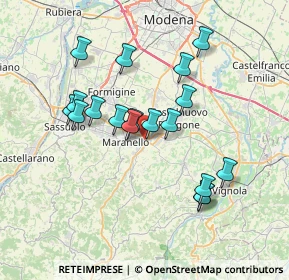 Mappa Via Giuseppe Verdi, 41053 Maranello MO, Italia (6.68944)