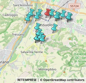 Mappa Viale Luigi Pirandello, 41049 Sassuolo MO, Italia (1.70833)