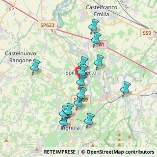 Mappa Via Vignolese, 41057 Spilamberto MO, Italia (3.67071)