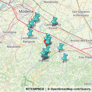 Mappa Via Vignolese, 41057 Spilamberto MO, Italia (5.93529)