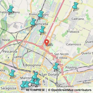Mappa Via Andrea da Formigine, 40128 Bologna BO, Italia (3.54083)
