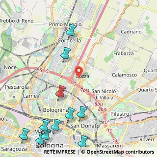 Mappa Via Andrea da Formigine, 40128 Bologna BO, Italia (3.15727)