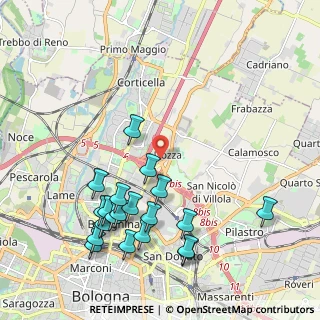 Mappa Via Andrea da Formigine, 40128 Bologna BO, Italia (2.349)