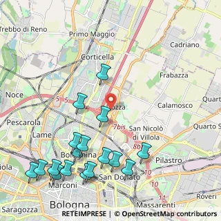 Mappa Via Andrea da Formigine, 40128 Bologna BO, Italia (2.68235)
