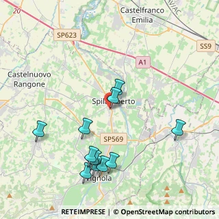 Mappa Via Lombardia, 41057 Spilamberto MO, Italia (4.44545)