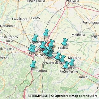 Mappa Via S. Donato, 12010 Quarto Inferiore BO, Italia (9.55368)
