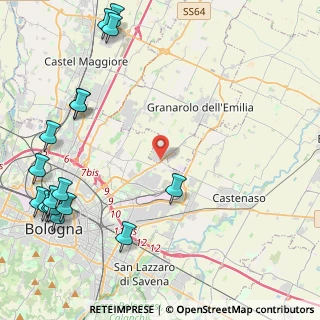 Mappa Via S. Donato, 12010 Quarto Inferiore BO, Italia (6.39529)